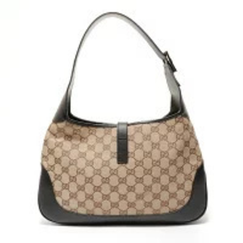 Gucci GG Canvas Jackie Hobo Bag Brown